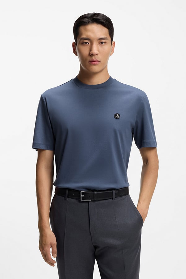 ΜΠΛΟΥΖΑ T-SHIRT BOSS - 468 ΣΙΕΛ